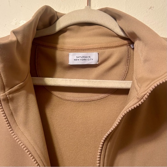 Saturdays NYC Tan Zip-up Jacket - Picture 3 of 6